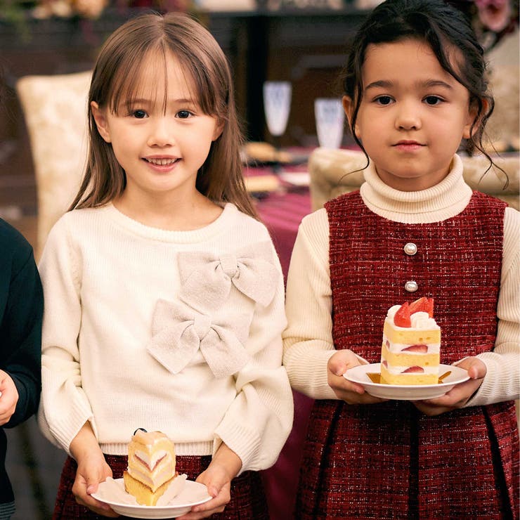 BIGリボンモチーフニットプルオーバー(100~150cm) | BeBe | 詳細画像4 