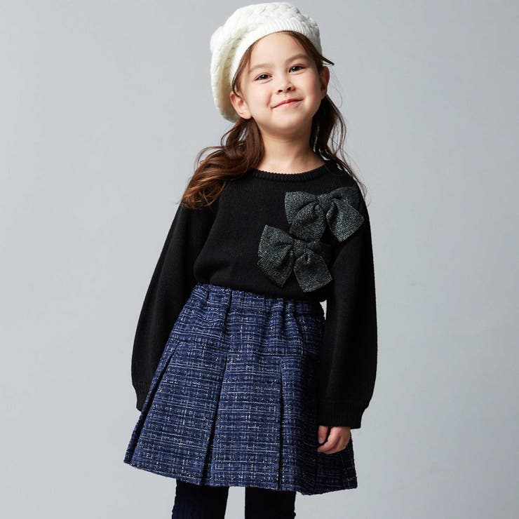 BIGリボンモチーフニットプルオーバー(100~150cm) | BeBe | 詳細画像6 