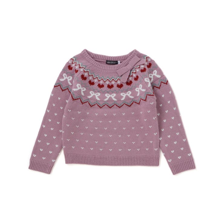 ノルディック求心柄ジャガードニットプルオーバー(90~150cm) | BeBe | 詳細画像10 