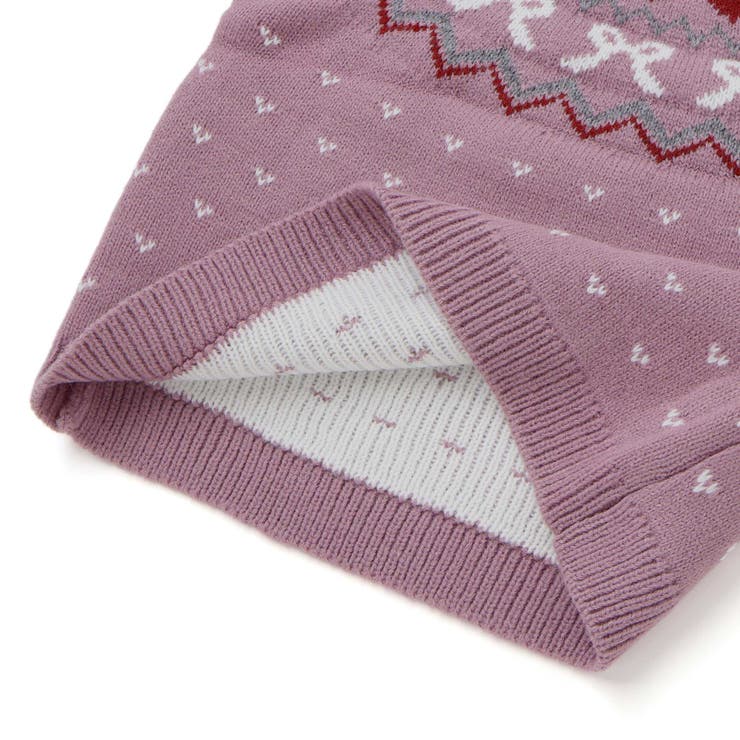 ノルディック求心柄ジャガードニットプルオーバー(90~150cm) | BeBe | 詳細画像16 