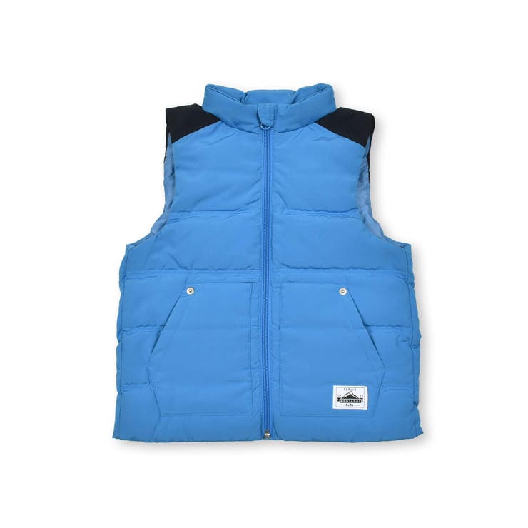 ブルー | マットタフタダウンベスト(90~150cm) | BeBe