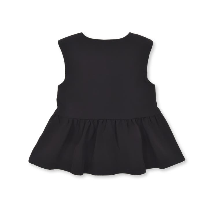 ダブルクロスパールボタンペプラムベスト(110~130cm) | BeBe | 詳細画像11 