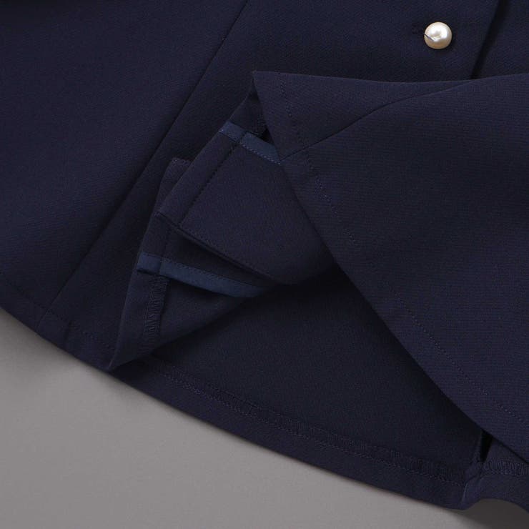 ダブルクロスパールボタンフレアベスト(110~160cm) | BeBe | 詳細画像14 