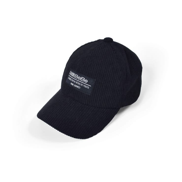 コーデュロイ ネーム ロゴ 刺繍 キャップ (52~56cm)[品番：BEBK0000719