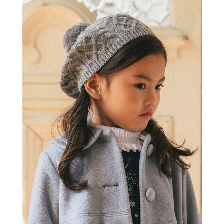 ケーブル 編み ニット ベレー (48~59cm) | BeBe | 詳細画像5