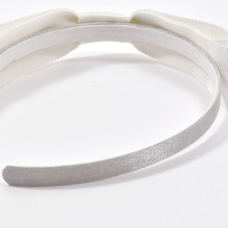 【日本製】サテンオーガンジーリボンカチューシャ | BeBe | 詳細画像12 