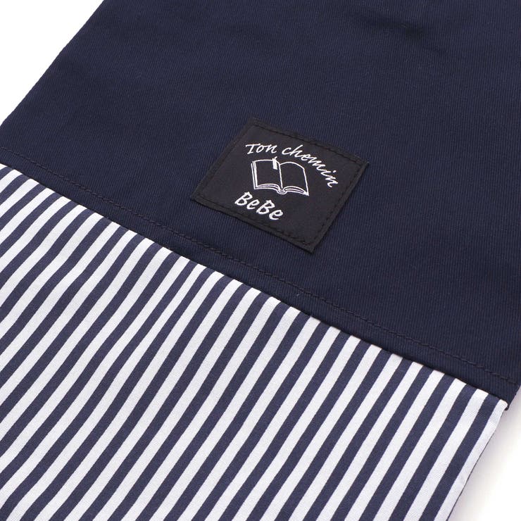 ストライプ切り替えシューズバッグ | BeBe | 詳細画像4 