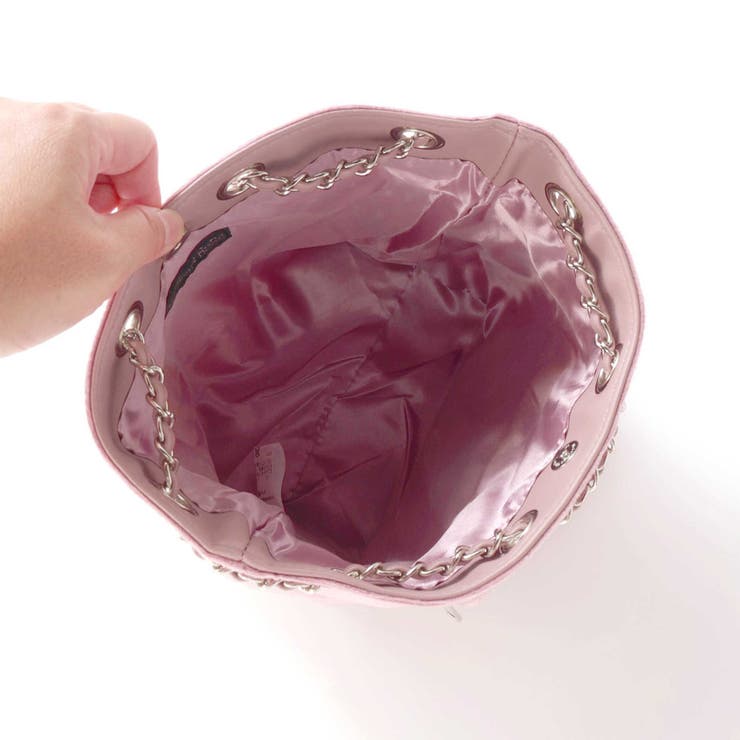 キルティングベロア2wayバケットバッグ | BeBe | 詳細画像7 