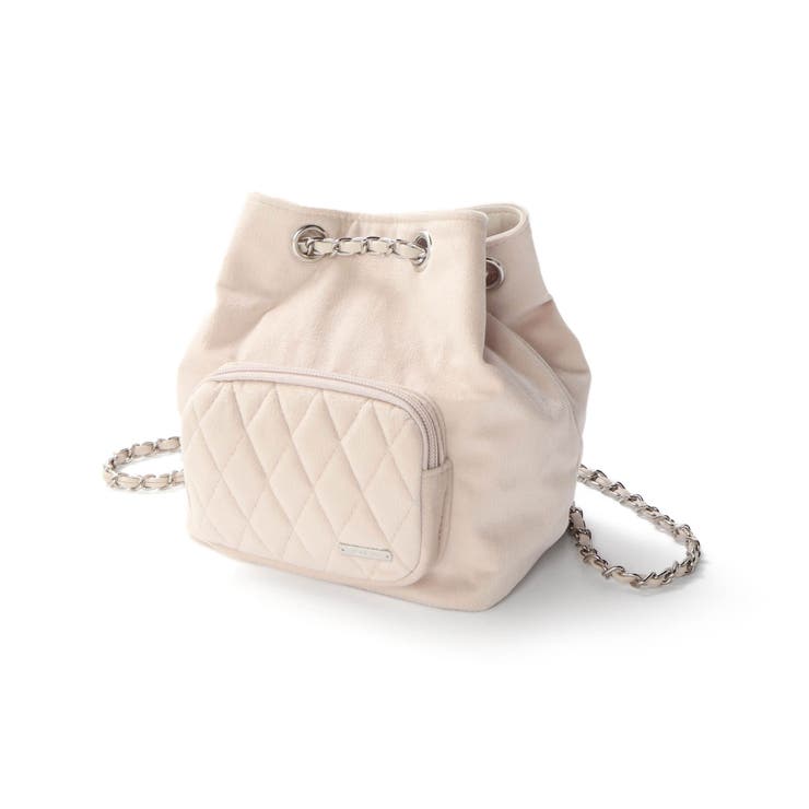 キルティングベロア2wayバケットバッグ | BeBe | 詳細画像8 