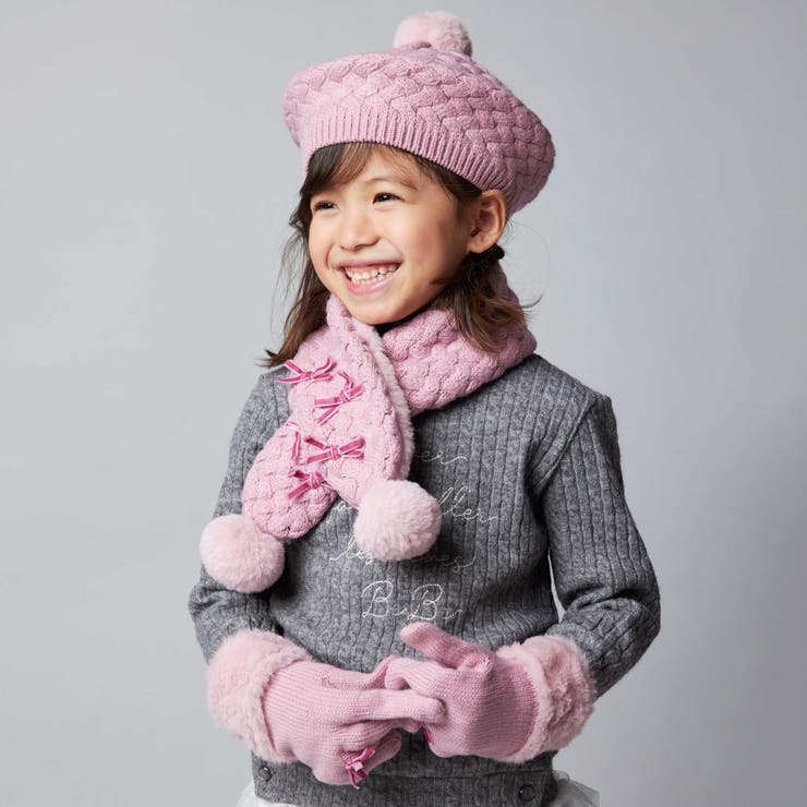 【お揃い】ポコポコニットベレー帽 | BeBe | 詳細画像2 