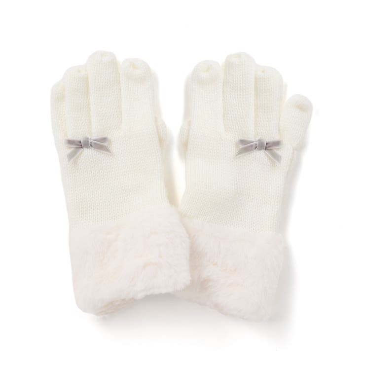 【お揃い】リボンニット手袋 | BeBe | 詳細画像4 