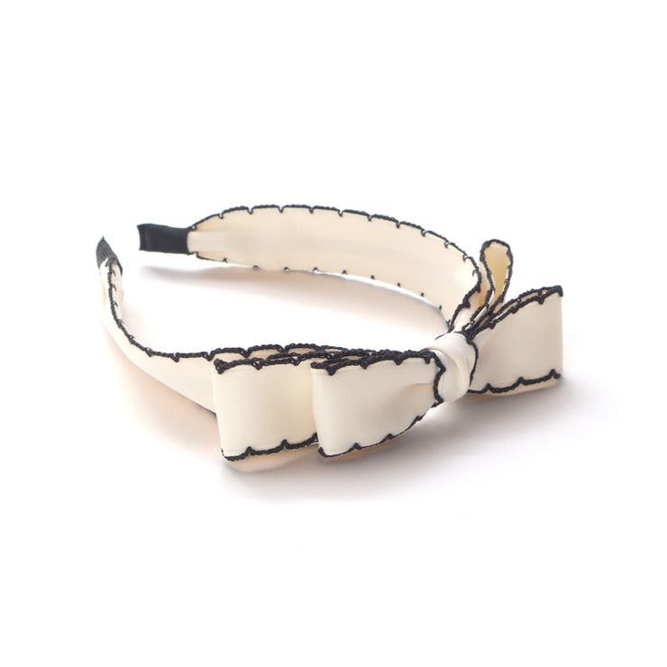 バイカラースカラップリボンカチューシャ | BeBe | 詳細画像7 