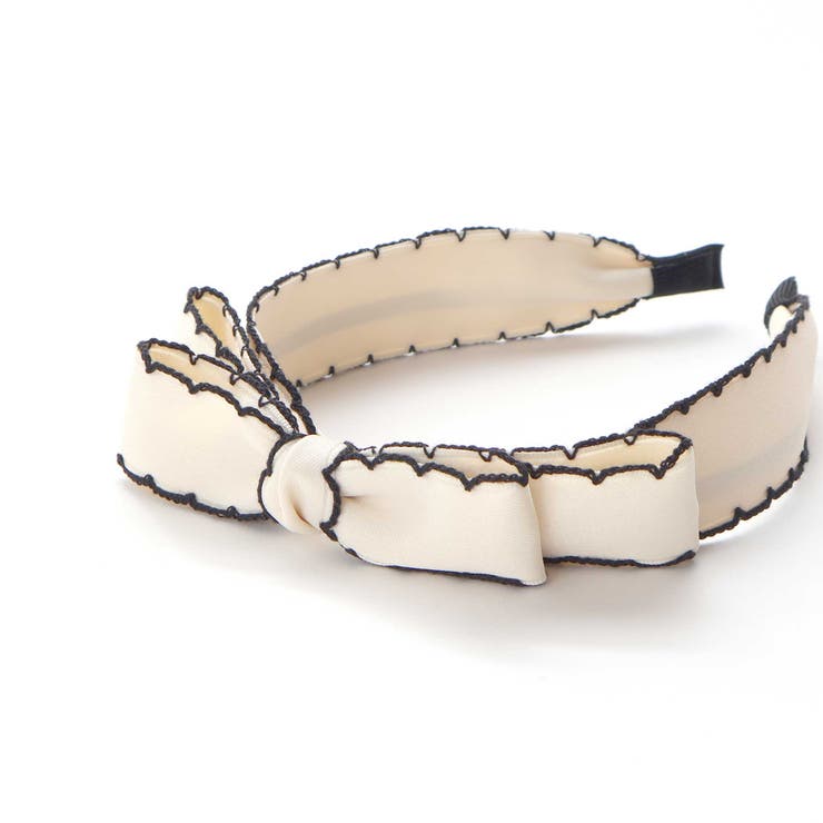 バイカラースカラップリボンカチューシャ | BeBe | 詳細画像9 