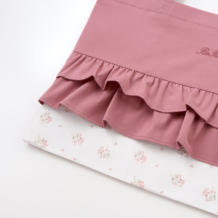 花柄切り替えフリルレッスンバッグ | BeBe | 詳細画像8 