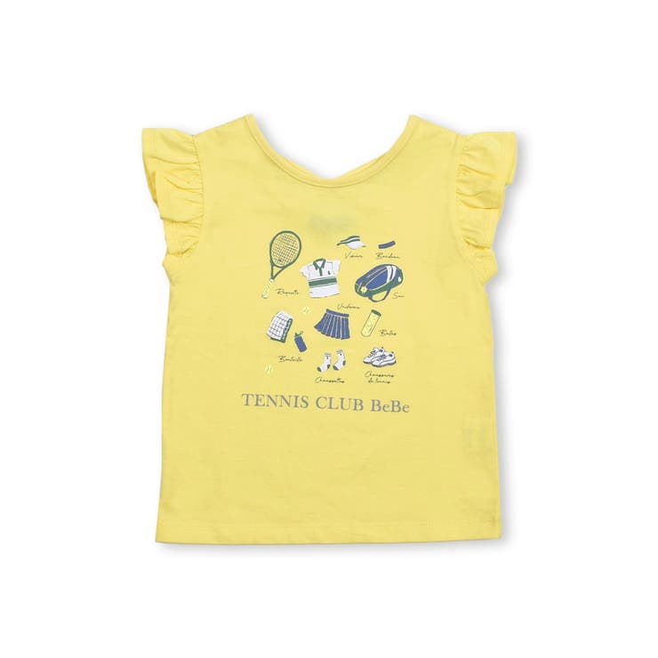 テニスプリントバッククロスTシャツ(90~150cm)[品番：BEBK0002279