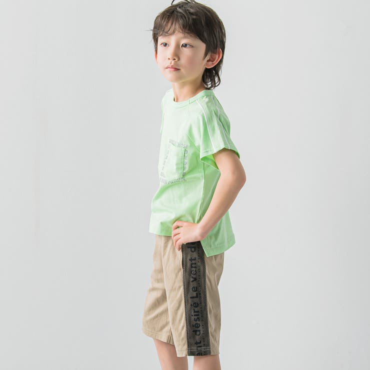 【接触冷感】胸ポケット付きラグランスリーブTシャツ(90~150cm) | BeBe | 詳細画像4 