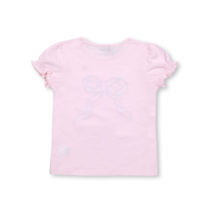 【お揃い】フラワーリボンパフスリーブTシャツ(90~150cm) | BeBe | 詳細画像15 