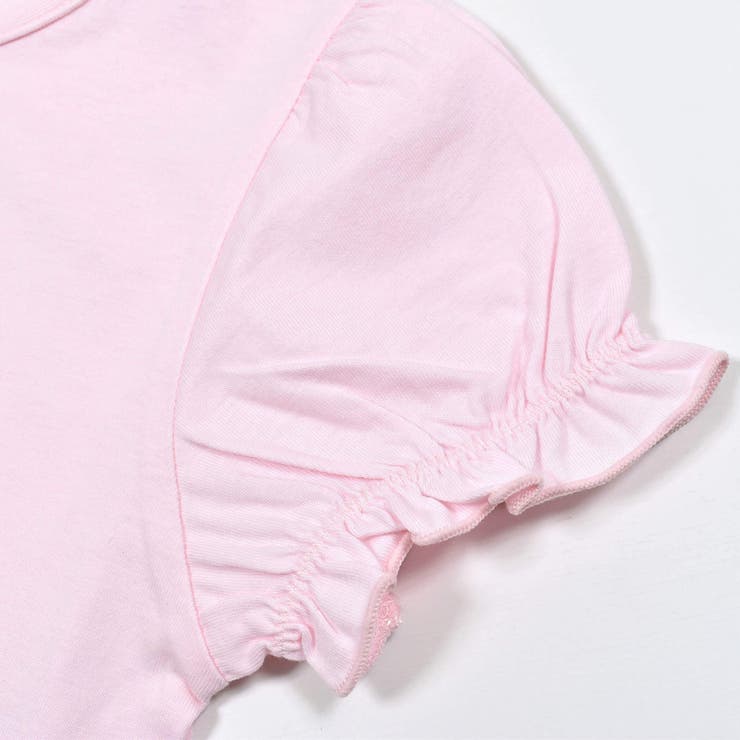 【お揃い】フラワーリボンパフスリーブTシャツ(90~150cm) | BeBe | 詳細画像17 