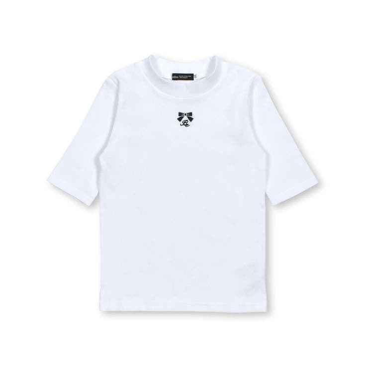 ホワイト | テレコモックネックTシャツ(90~150cm) | BeBe