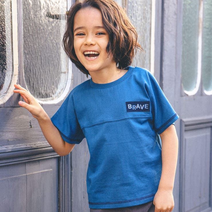 天竺リフレクターロゴBIGTシャツ(90~150cm) | BeBe | 詳細画像3 