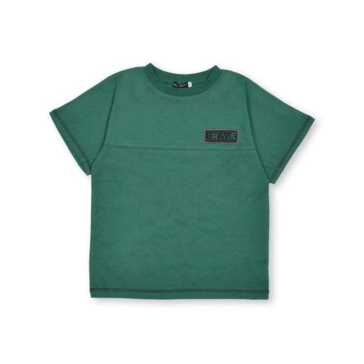 グリーン | 天竺リフレクターロゴBIGTシャツ(90~150cm) | BeBe