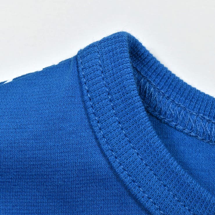 【お揃い】手書き風ロゴ総柄切り替えポンチTシャツ(80~150cm) | BeBe | 詳細画像15 