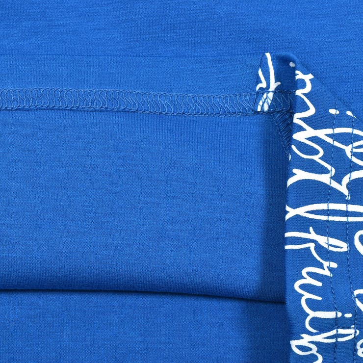 【お揃い】手書き風ロゴ総柄切り替えポンチTシャツ(80~150cm) | BeBe | 詳細画像19 