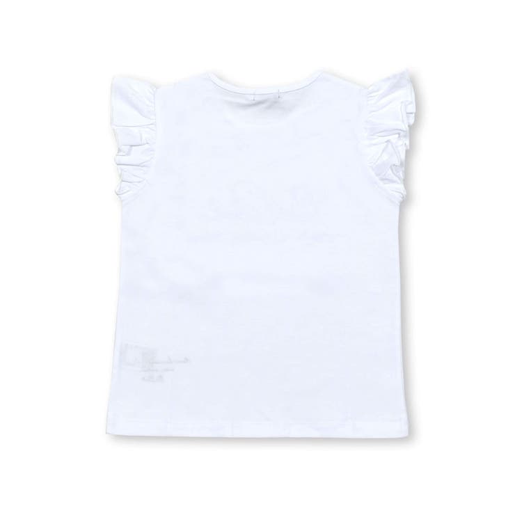 シルバースパンコールロゴフリル袖Tシャツ(100~160cm) | BeBe | 詳細画像13 