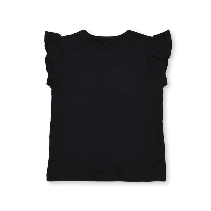 シルバースパンコールロゴフリル袖Tシャツ(100~160cm) | BeBe | 詳細画像6 