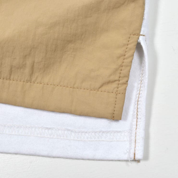 タフタ切り替え発砲プリントマーブルロゴ半袖Tシャツ(90~150cm) | BeBe | 詳細画像13 