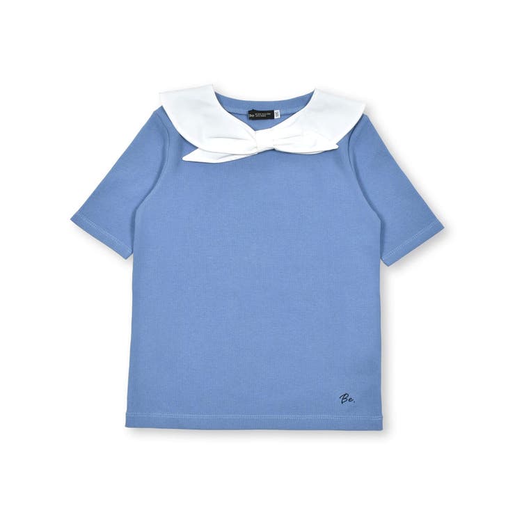 セーラー付け襟テレコ半袖Tシャツ(90~160cm) | BeBe | 詳細画像6 