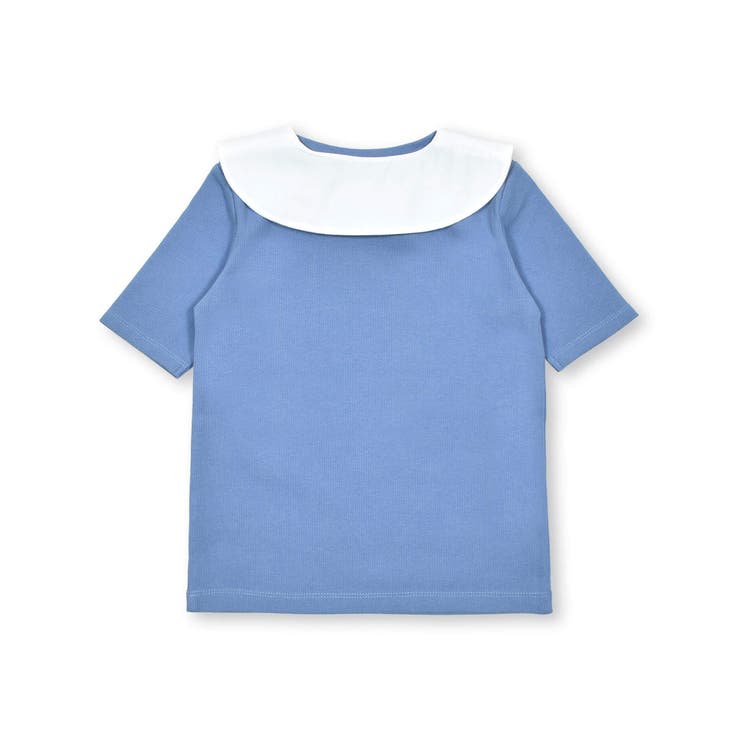 セーラー付け襟テレコ半袖Tシャツ(90~160cm) | BeBe | 詳細画像7 