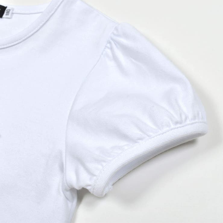 エッフェル塔プリントリボン天竺パフスリーブTシャツ(90~150cm) | BeBe | 詳細画像16 