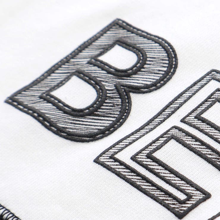 配色ドローイングロゴ天竺長袖Tシャツ(90~160cm) | BeBe | 詳細画像10 
