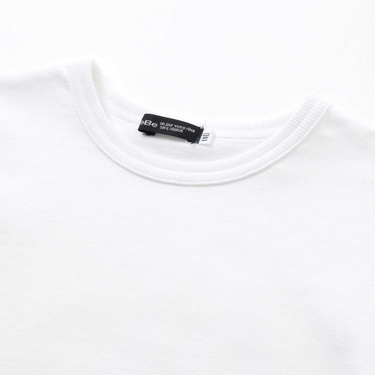 配色ドローイングロゴ天竺長袖Tシャツ(90~160cm) | BeBe | 詳細画像8 