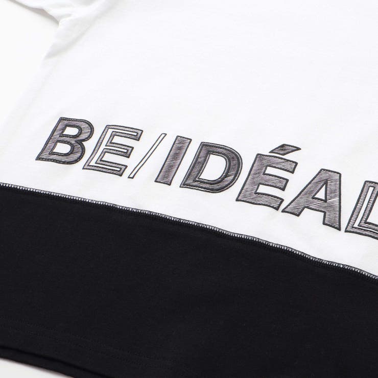 配色ドローイングロゴ天竺長袖Tシャツ(90~160cm) | BeBe | 詳細画像9 