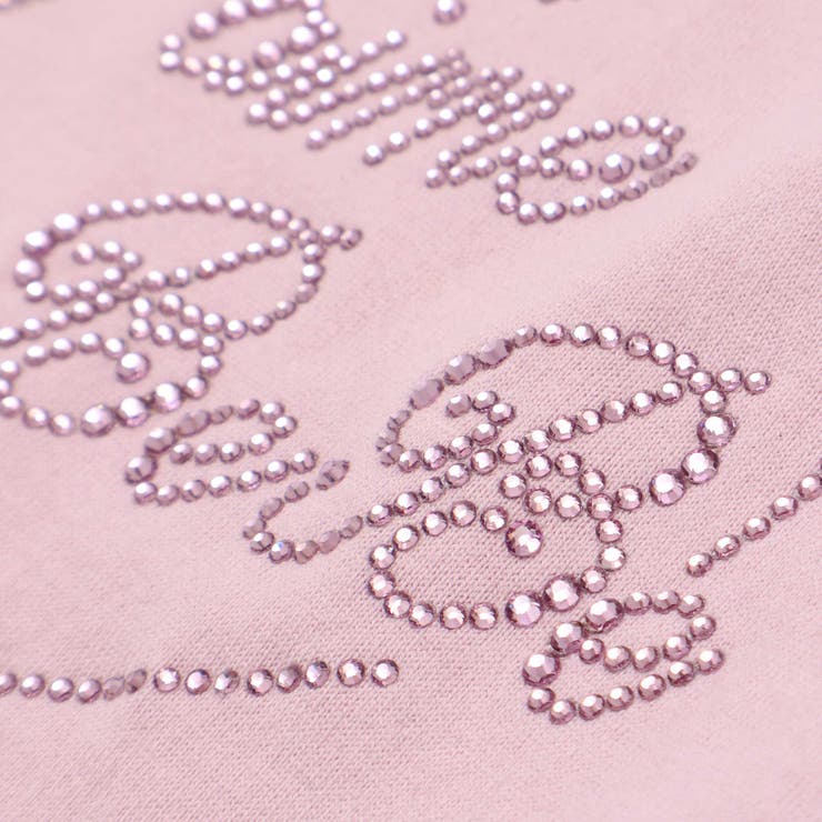 ラインストーンハートロゴ天竺キャップスリーブTシャツ(100~160cm) | BeBe | 詳細画像13 