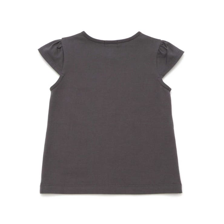 ラインストーンハートロゴ天竺キャップスリーブTシャツ(100~160cm) | BeBe | 詳細画像7 