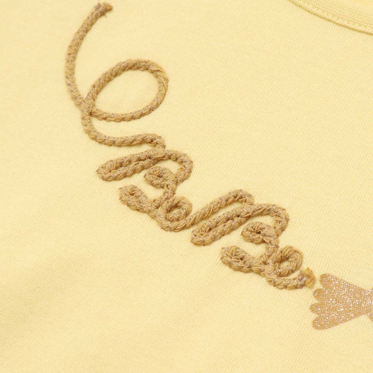 コード刺しゅうロゴ小鳥天竺フレンチスリーブTシャツ(90~160cm) | BeBe | 詳細画像14 