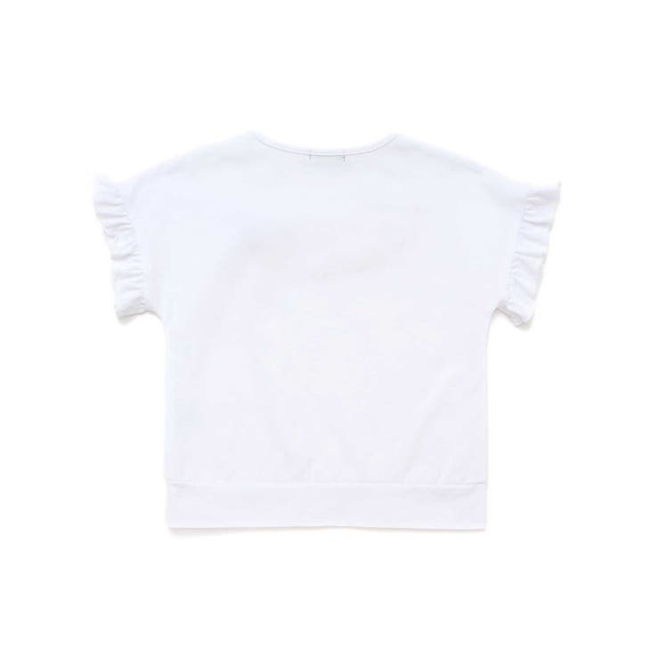 コード刺しゅうロゴ小鳥天竺フレンチスリーブTシャツ(90~160cm) | BeBe | 詳細画像5 