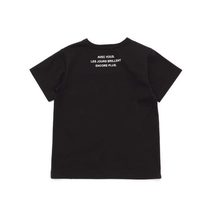 【お揃い】ジオメトリックロゴ総柄ポンチ半袖Tシャツ(90~160cm) | BeBe | 詳細画像7 