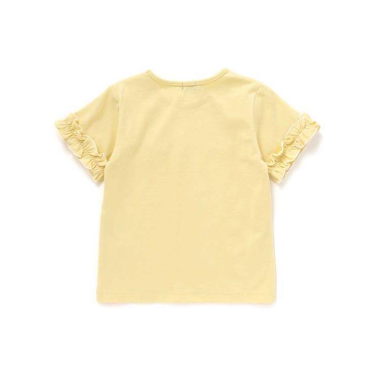 サガラ刺しゅうのっかりクマロゴフリル半袖Tシャツ(80~150cm) | BeBe | 詳細画像5 