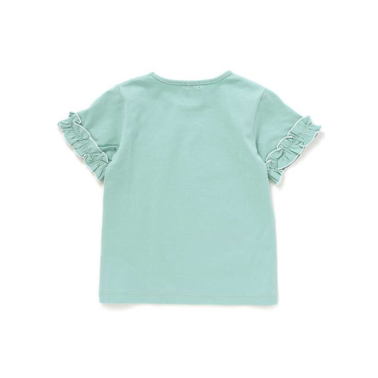 サガラ刺しゅうのっかりクマロゴフリル半袖Tシャツ(80~150cm) | BeBe | 詳細画像7 