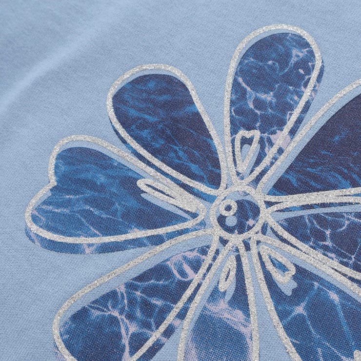 袖リボンフラワープリント天竺半袖Tシャツ(90~160cm) | BeBe | 詳細画像13 