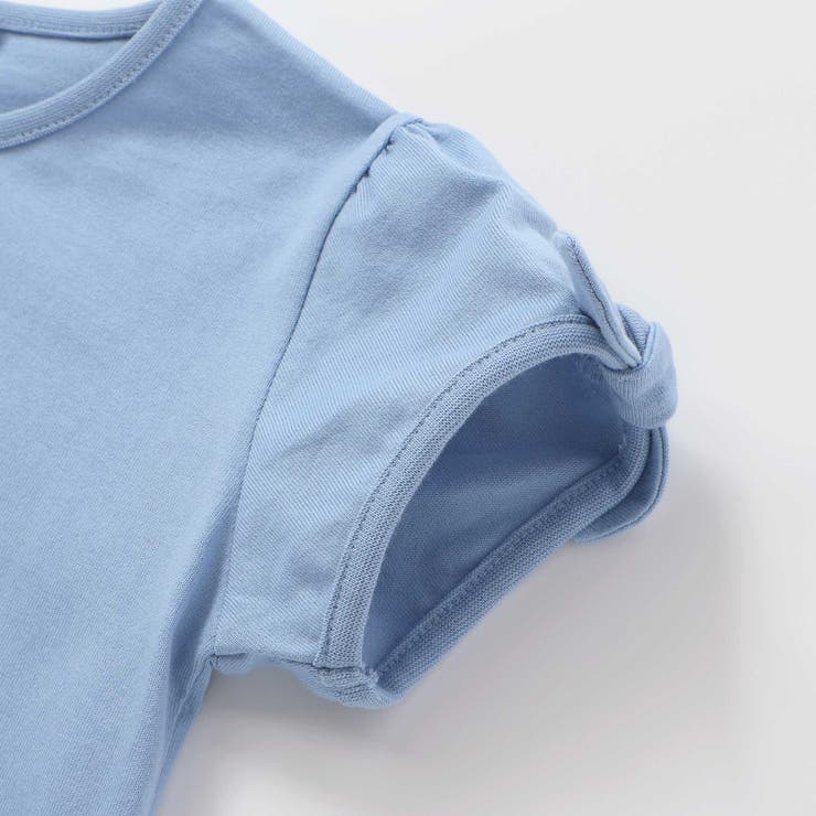 袖リボンフラワープリント天竺半袖Tシャツ(90~160cm) | BeBe | 詳細画像14 