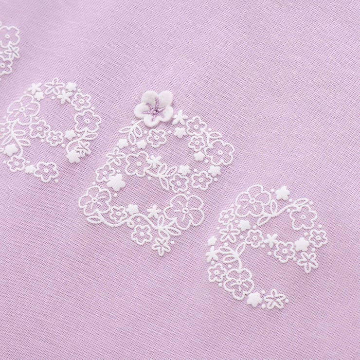 【WEB限定】発泡プリントお花ロゴ天竺半袖Tシャツ(100~140cm) | BeBe | 詳細画像14 