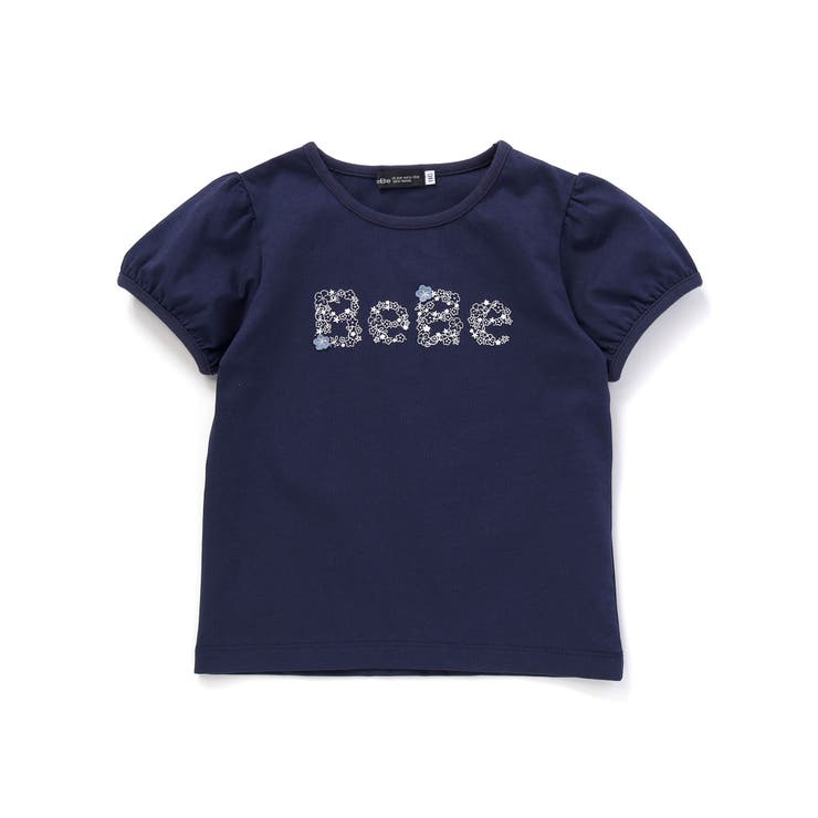 【WEB限定】発泡プリントお花ロゴ天竺半袖Tシャツ(100~140cm) | BeBe | 詳細画像8 