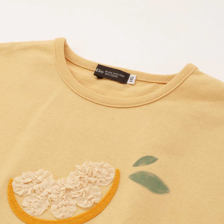 立体オレンジモチーフフリンジ半袖Tシャツ(90~150cm) | BeBe | 詳細画像13 
