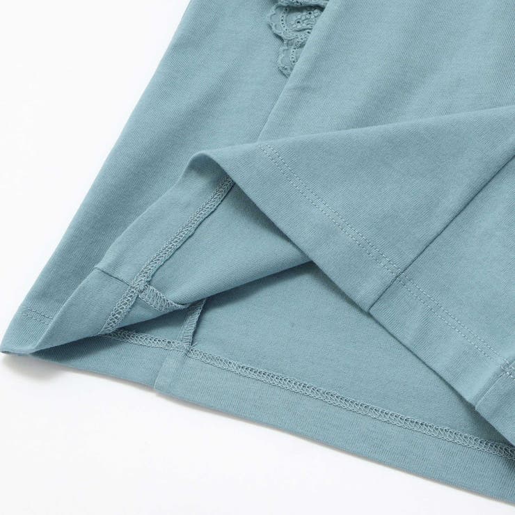 肩フリルレース天竺ノースリーブTシャツ(90~150cm) | BeBe | 詳細画像17 