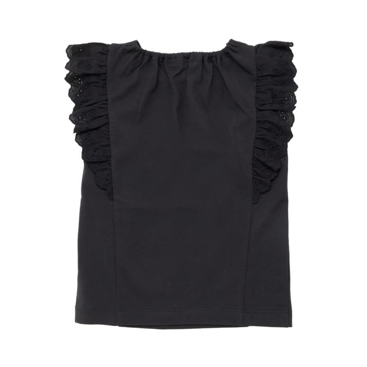 肩フリルレース天竺ノースリーブTシャツ(90~150cm) | BeBe | 詳細画像8 